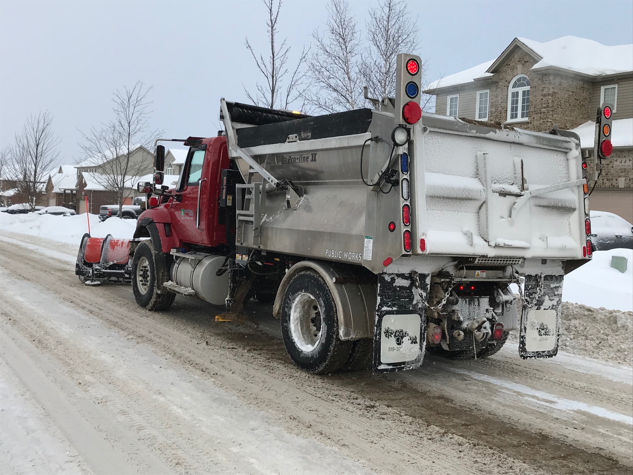 Picture of a Middlesex Centre Plow Picture of a Middlesex Centre Plow