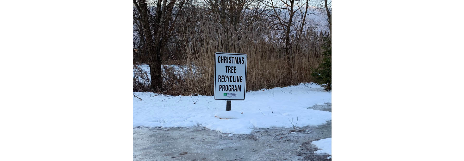 Christmas Tree Recycling Sign