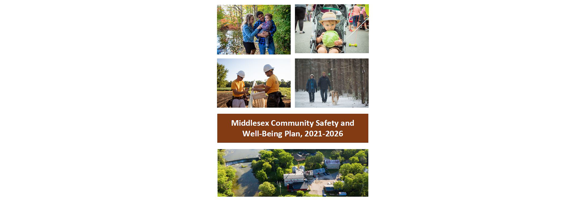 Title page for the Community Safety and Well-Being Plan