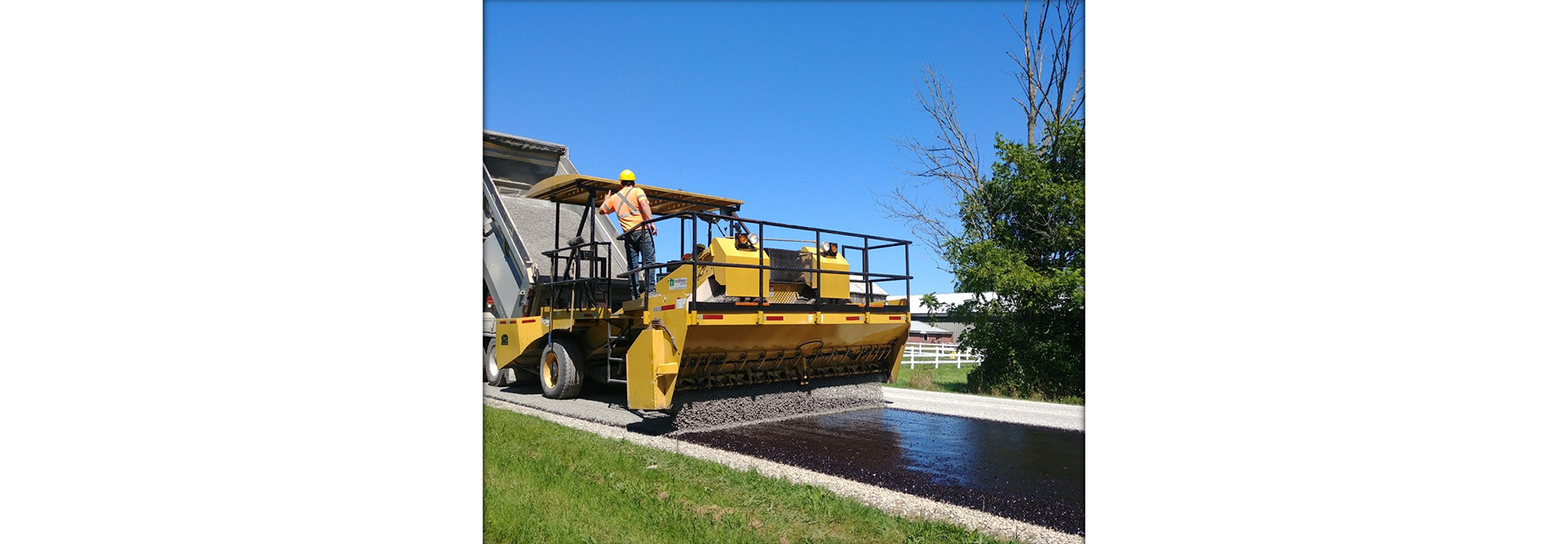 Tar and Chip Process in Middlesex Centre