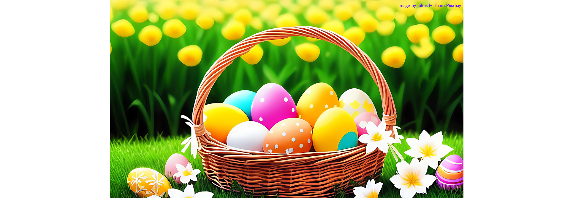 Easter Basket with Eggs