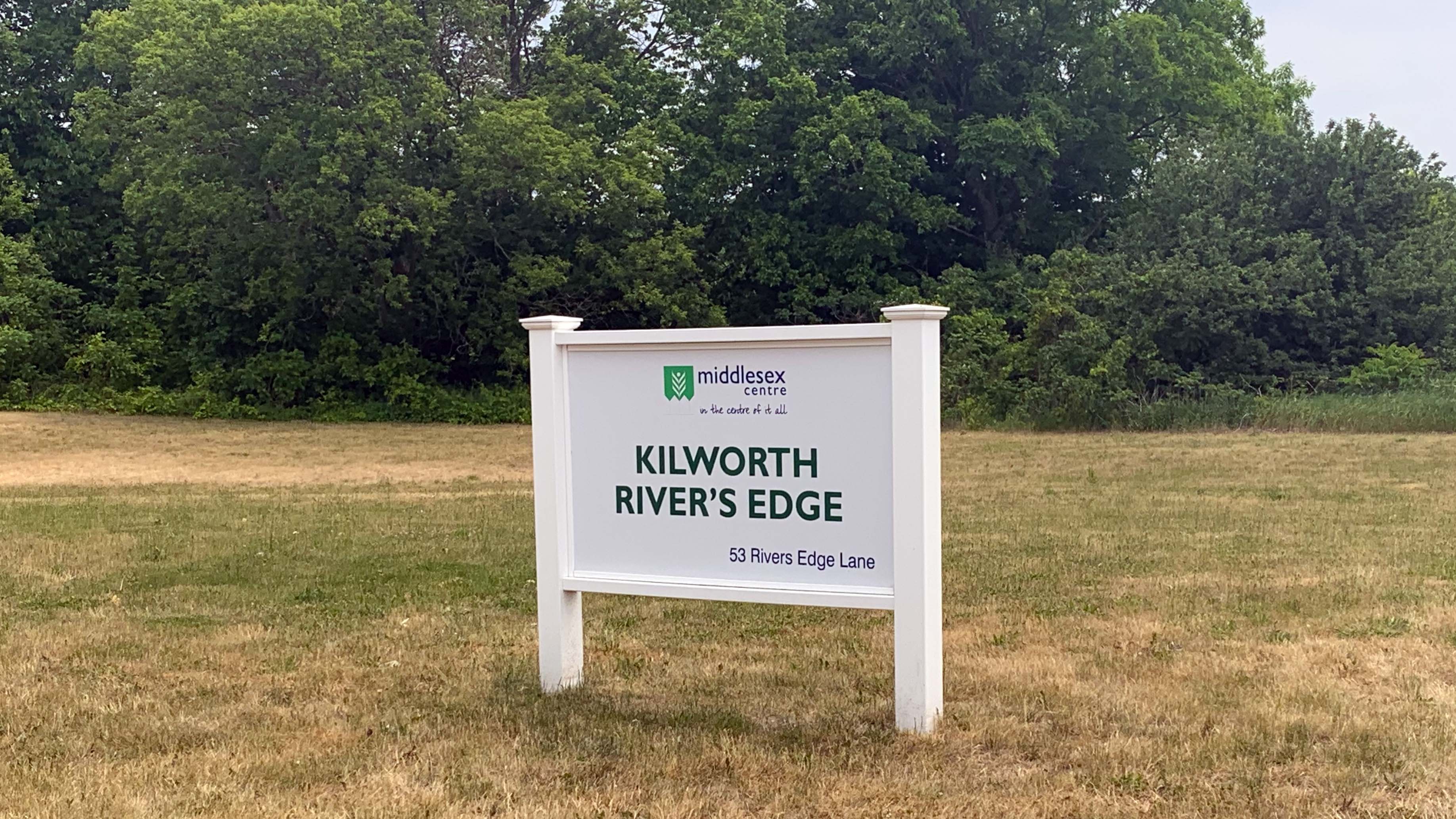 Kilworth River's Edge Park Sign