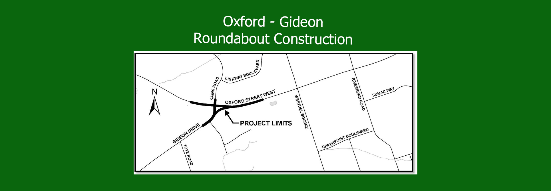Oxford Gideon Roundabout Construction Map