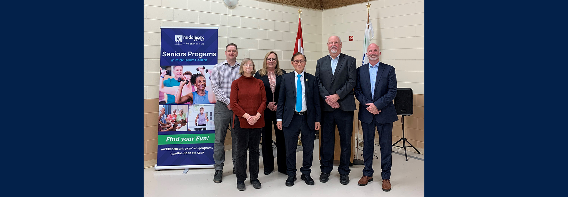 Middlesex Centre staff and councillors with Minister Cho