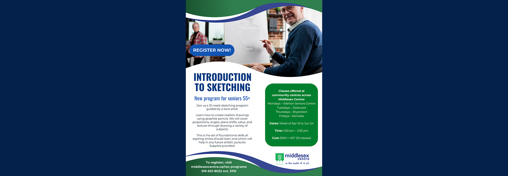 Introduction to Sketching Program Flyer