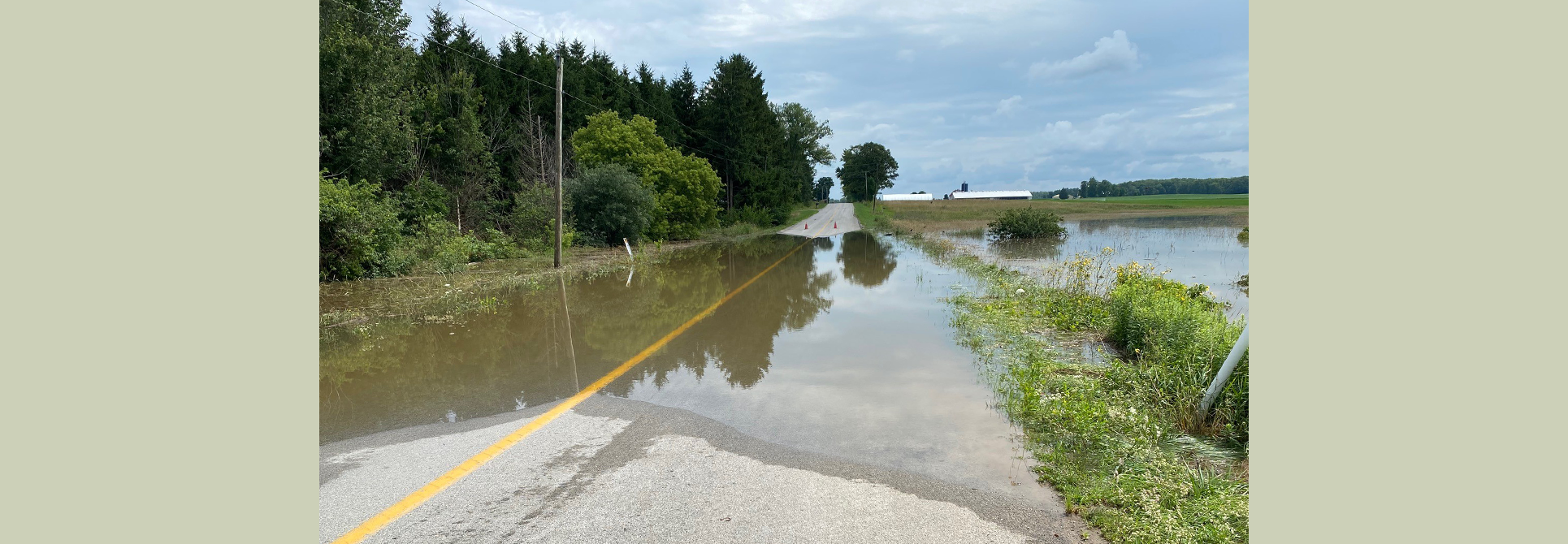 Flooding July 2024 on 9 Mile Road