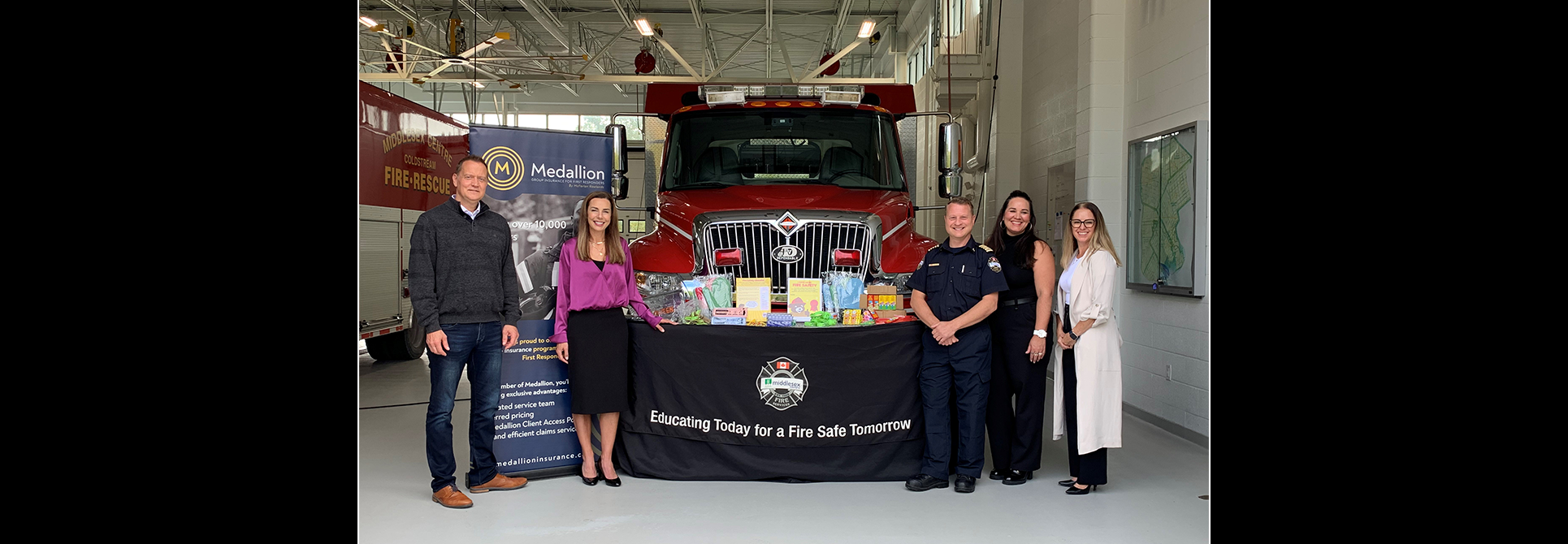 Fire Prevention Week Materials Donated to Middlesex Centre Fire Services 2024