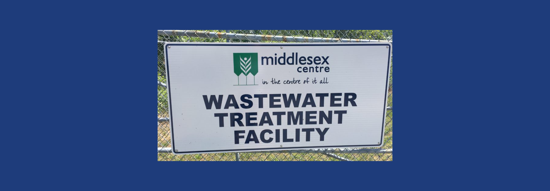 Wastewater Treatment Facility Sign