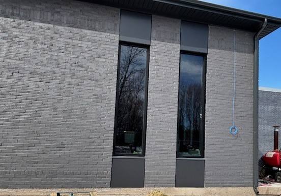 Exterior - Windows in Coldstream Community Centre Renovations - March 2025