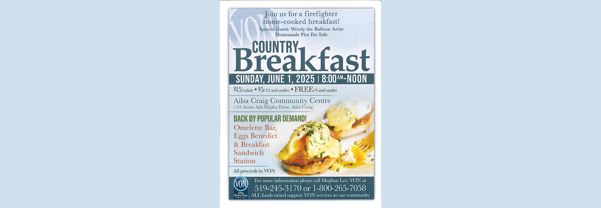 VON Breakfast Poster 2025