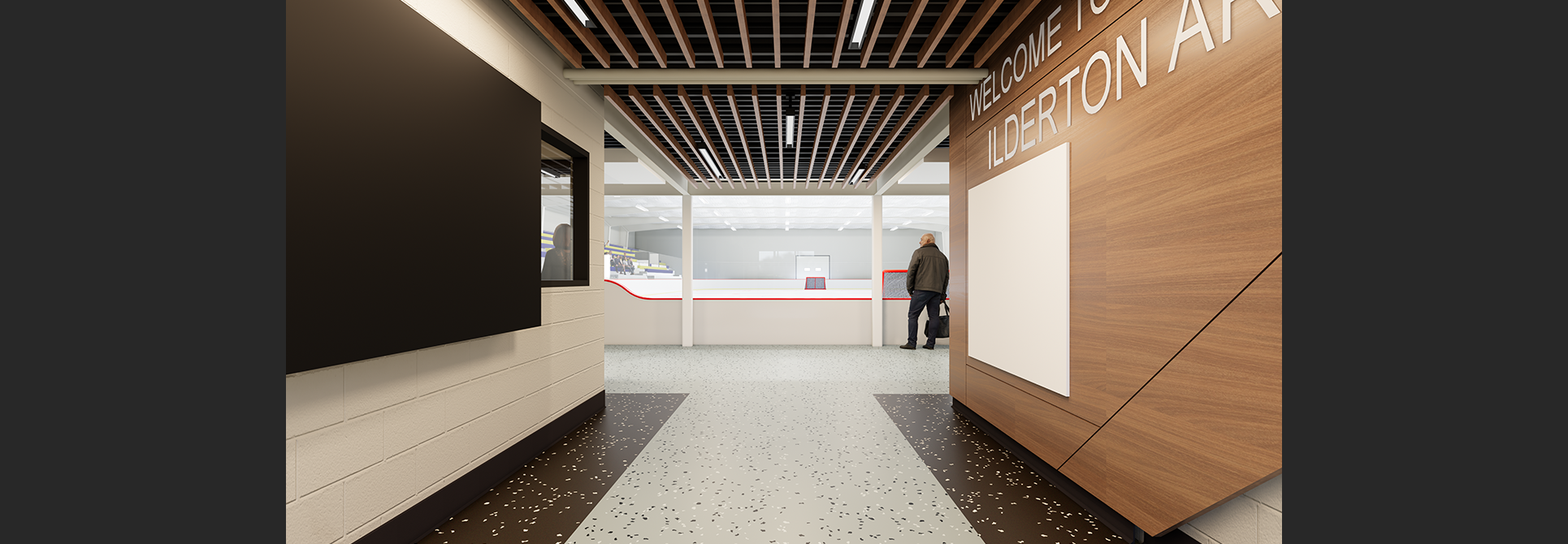 Render - Ilderton Arena Interior Entrance