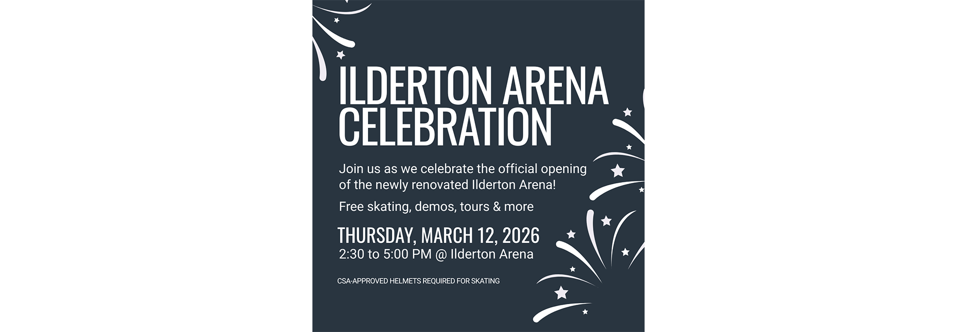 Ilderton Arena Grand Re-opening Celebration