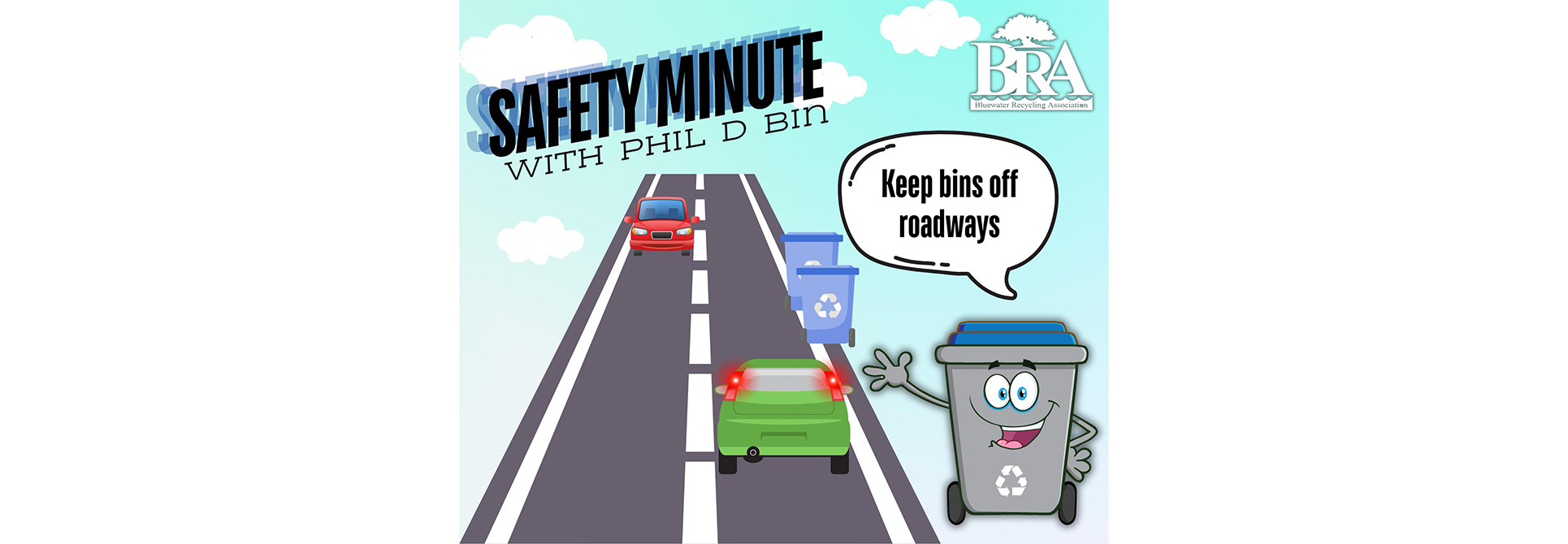 Image showing waste bins placed off the road