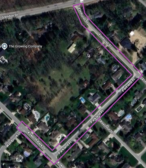 Elmhurst and Parkland Project Area 2025 - MAP