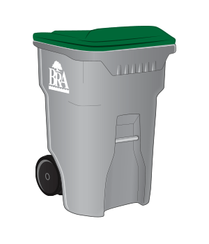 65 gallon BRA wheelie bin