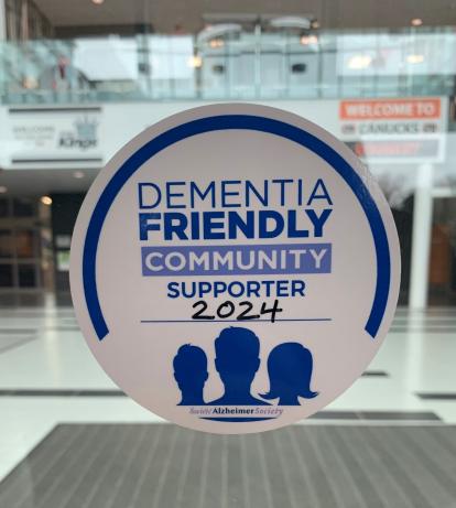 Dementia Friendly Community Supporter Decal 2024