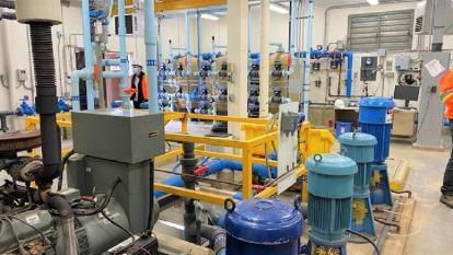 Interior Melrose Water Treatment Plant March 2025