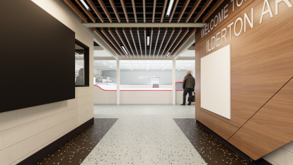 Render - Ilderton Arena Interior Entrance