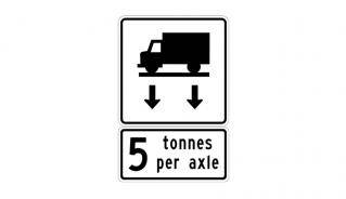 reduced load sign