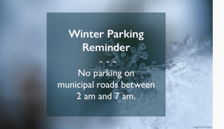 Snowflake with Winter Parking Times