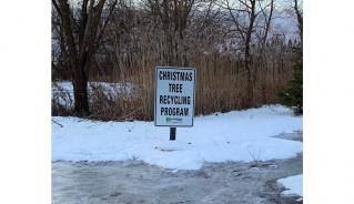 Christmas Tree Recycling Sign