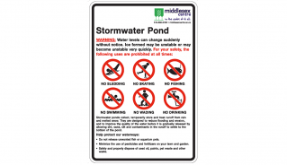 Stormwater Management Pond Signage