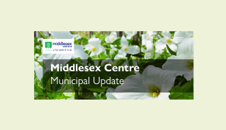 Middlesex Centre Newsletter Header - late spring - trilliums