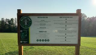 Weldon Park Disc Golf Main Sign