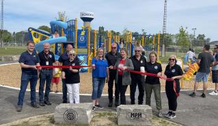 Komoka park ribbon cutting