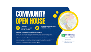 Poster Community Open House Delaware August 2024