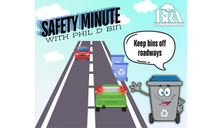 Image showing waste bins placed off the road