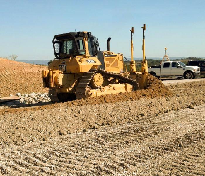 Picture of heavy machinery grading