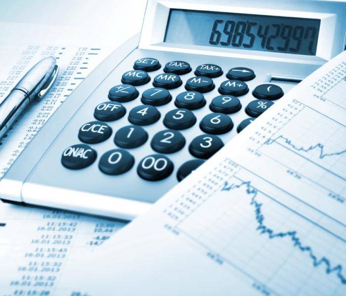 Picture of Calculator and financial papers