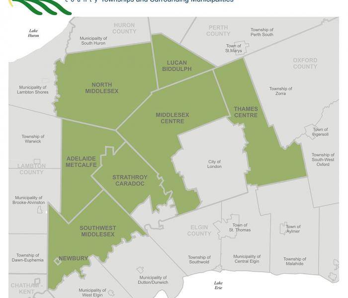 Map of Middlesex County