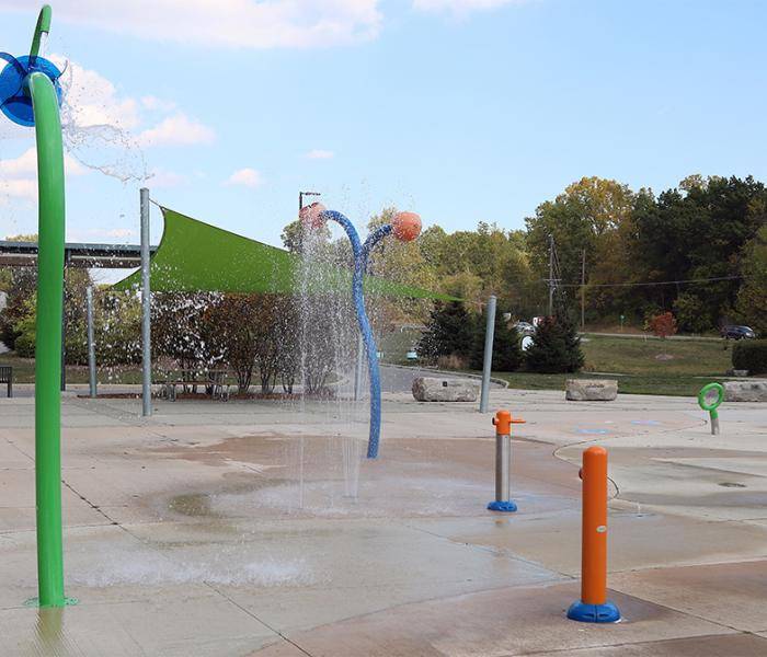 Splash Pad at the Komoka Wellness Centre