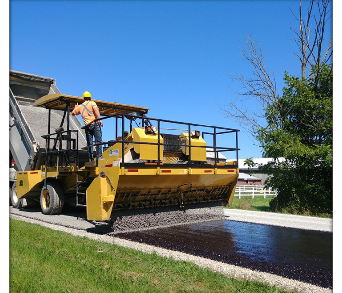 Tar and Chip Process in Middlesex Centre