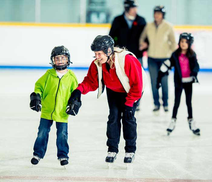 family ice skating