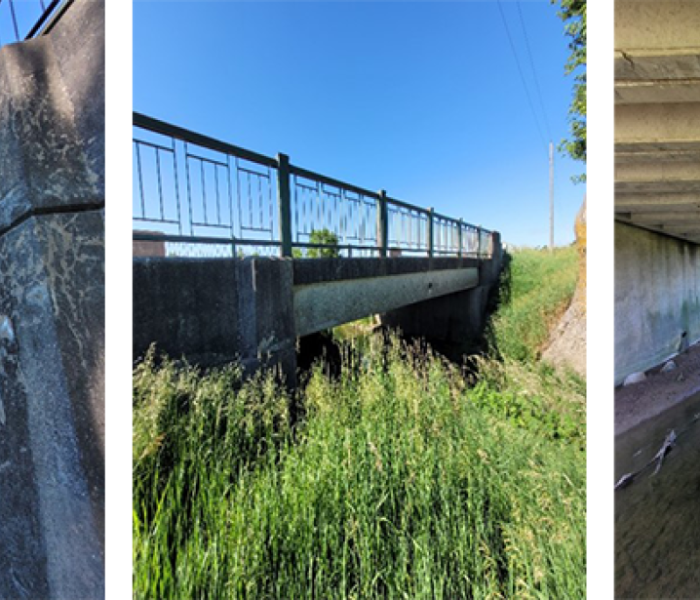 Images of older bridges on rural roads in Middlesex Centre