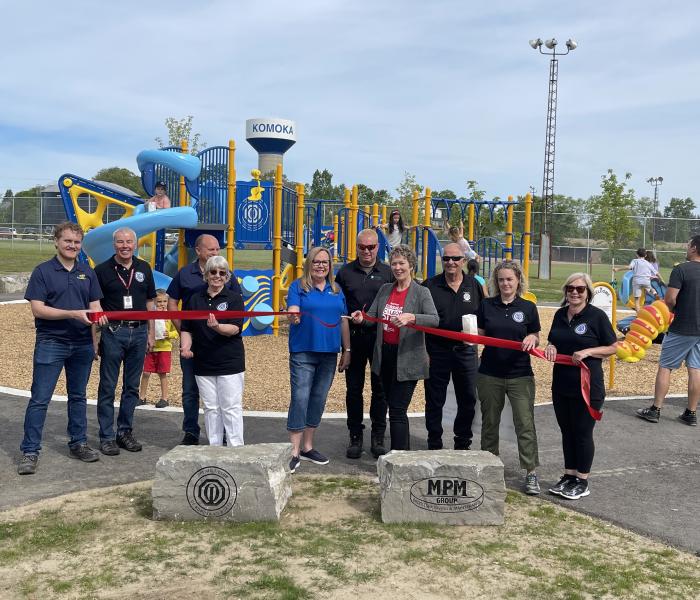 Komoka park ribbon cutting