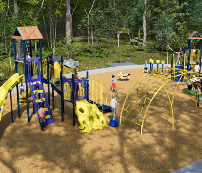 Timberwalk Park Playground Render