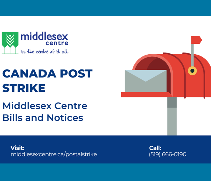 Canada Post Strike with Mail Box