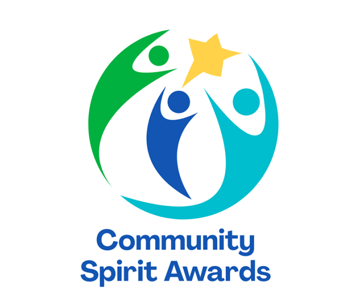 Three people reaching for a star Community Spirit Awards