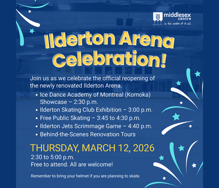 Ilderton Arena Grand Re-Opening March 12 2026
