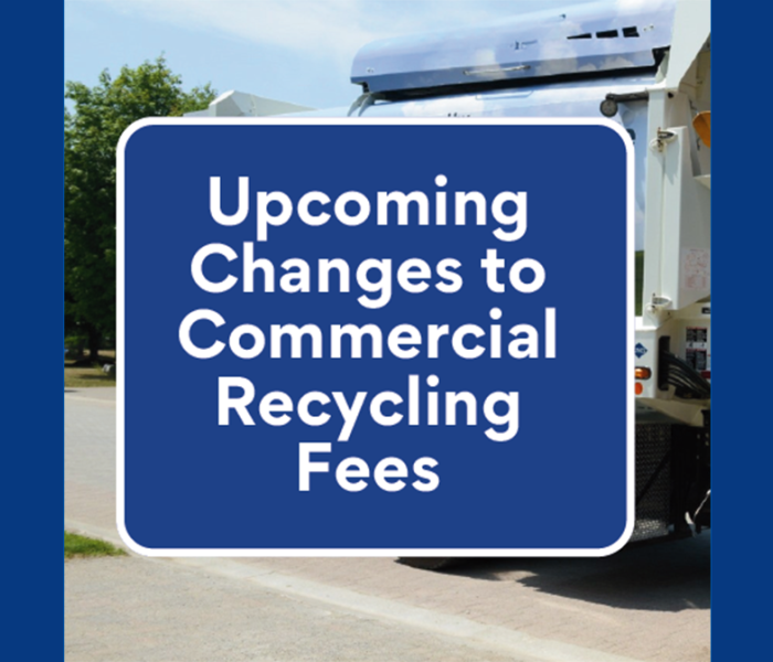 A recycling truck