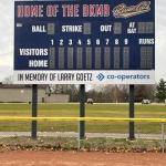 Komoka Park Main Diamond Scoreboard